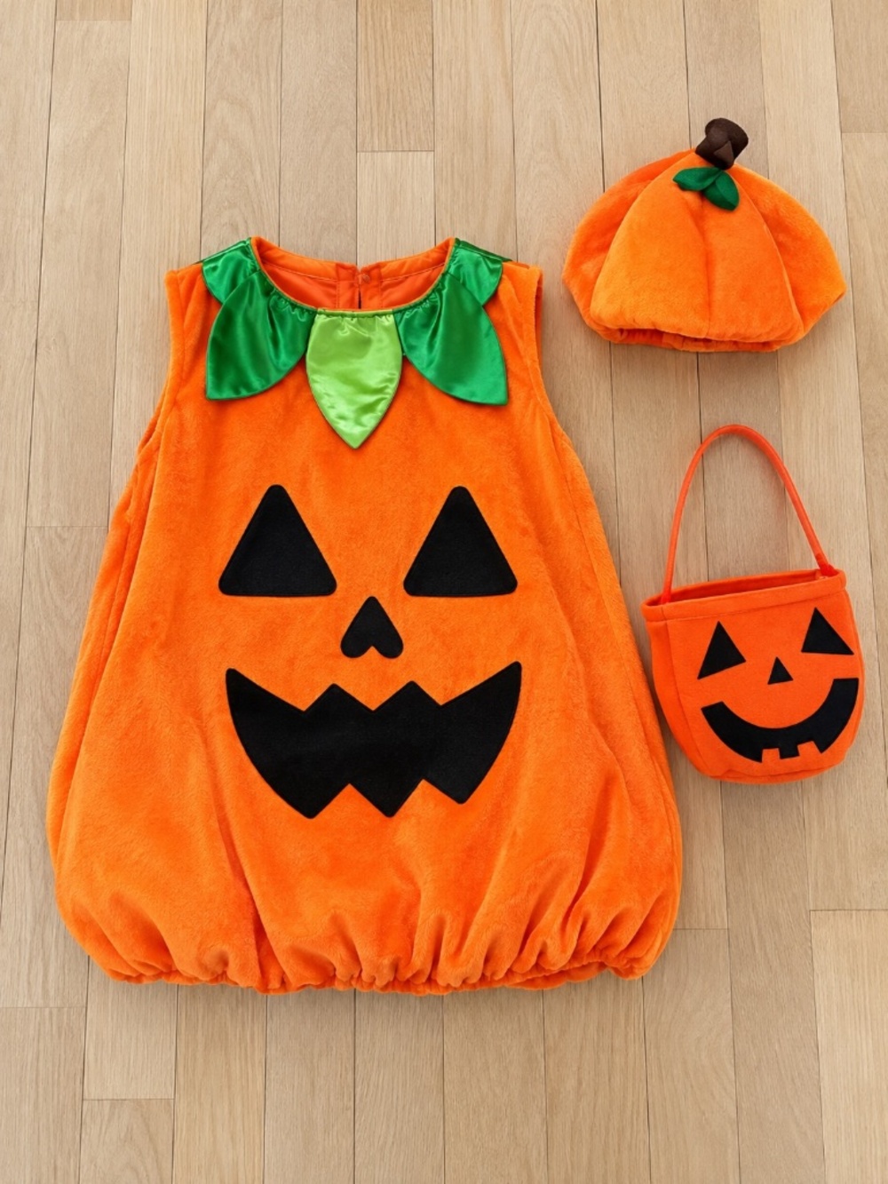 Vinted title Spooktacular Creations Pumpkin Halloween Costume Kids M 8–10